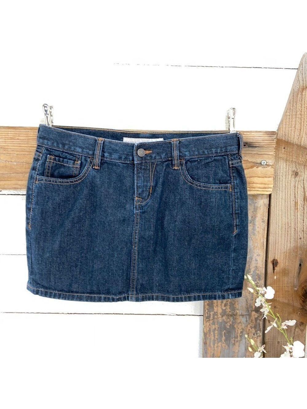 Women's Skirt PRE-LOVED 1990's Old Navy Denim Mini Skirt